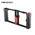 Handheld Smartphone Video Cage Rig Kits Mount Stand With Double Handle For Cell Smart Phone